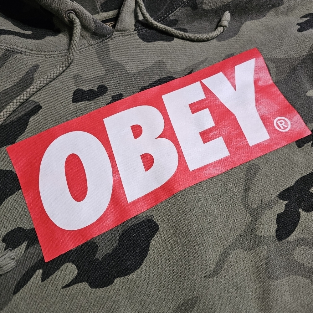 Obey Camouflage Box Logo Hoodie - Picture 3 of 6